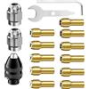 Kfwfuaee Set di pinze per mandrino da 0,5 a 3,2 mm, adattatore per mandrino elettrico piccolo