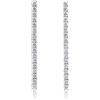 Diamond Treats Orecchini Pendenti in Argento Sterling 925 per Donna e Ragazza, Orecchini Lunghi Donna in Stile Tennis, Orecchini Argento 925 con Zirconi 3 mm, Idee Regalo Donna