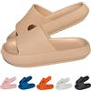 HOPEME Cloud Sliders - Pantofole imbottite da donna e uomo, con suola spessa, antiscivolo e impermeabili, per bagno, piscina e attività all'aperto, cachi, 43.5/44 EU