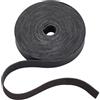 HOBBIESAY 4 m di larghezza 0,79 cm di larghezza, cinturino piatto in pelle nera rotolo per cintura con motivo litchi strisce in pelle per progetti fai da te artigianali collari per animali domestici,