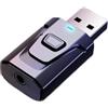 DHASUWT Adattatore Bluetooth USB per auto, trasmettitore Bluetooth USB, adattatore per auto, qualità audio chiaro Plug and Play stabile, modalità interruttore a un pulsante, ricevitore wireless facile da