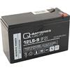 Q-Batteries 12LS-9 12V 9Ah F2 Batteria al piombo AGM 10 anni