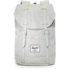 Herschel Supply Zaino unisex Herschel Retreat, Mirino grigio chiaro/Gomma Grigio Chiaro/Inserto Lime Acido, Classic 19.5L, Retreat Zaino
