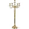 Gräfenstayn Candelabro portacandele 1, 3 o 5 Bracci - Varie Misure - candelabro Color Argento, Nero, Bianco od Oro (XL, Oro)