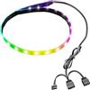 YAODHAOD Barra luminosa magnetica ARGB 40 cm 16M colori 365 modalità dinamiche illuminazione flessibile RGB per giochi musica