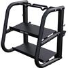 GORILLA SPORTS® Porta Manubri Palestra Casa - 52x68,5x62 cm, Acciaio, Max 300 kg, Salvaspazio, Nero - Porta Pesi, Rastrelliera, Supporto Manubri, Kettlebell, Porta Attrezzi Palestra, Posa Pesi