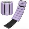 Sportneer Set di 2 polsini per pesi portatili (0,5 kg e 1 kg) per uomo e donna, set di pesi alla caviglia per yoga, danza, aerobica, corsa, camminare (lavanda)