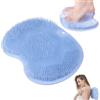 MagiSel Tappetino Scrubber Doccia, Grande Tappetino Scrubber per Piedi, Scrubber per Pulizia Piedi,Pad Massaggio in Silicone,Massaggiatori con Ventose per Deterge,Alleviare i Piedi Stanchi (22 x 29 cm)