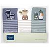 Vingi Set 3 Strofinacci da Cucina Art. Cucina, Spugna 100% Cotone, Misura 47 x 70 Colore Tiffany, Bianco, Blu