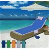 Lingerie Shop Telo Mare Lettino Microfibra In Tinta Unita Con Tasche e Cuscino Gonfiabile Relax Disponibile In Varie Colorazioni Mare Spiaggia Piscina Estate Vacanze Misura 72x192 Cm (Royal)