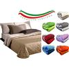 Alfionapoli Trapunta piumone Invernale Singola Double Face Tinta Unita 1 post0 Prodotto Italiano 300gr mq (Fuxia-Rosa)