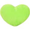 CUSROS Morbido cuscino a forma di cuore, grazioso cuscino decorativo a forma di cuore, in peluche, per divano, letto, fidanzata, San Valentino, Natale, verde, M