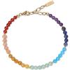 COAI Bracciale Chakra da Donna con Cristalli Naturali, Bracciale da Donna con Pietre Naturali dei 7 Chakra Bilanciamento Energetico Perline 4mm