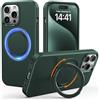 Gatatol Cover per iPhone 15 Pro Max【360° Magnetico Rotazione Supporto】 Compatibile con MagSafe, Fusion+ Silicone Anti-Graffio Custodia, Resistente a Shock e Cadute per iPhone 15 Pro Max (Verde) 2023