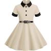 Generic Vestito Bambina Brillante Abito da Festa con Sfumatura con Paillettes E Maglia Trasparente Elegante da Principessa da Sera Casual E Kawaii Dress Stile Casual, Abito da Skate per Cerimonie Compleanni