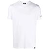 DSQUARED2 T-Shirt Uomo Bianco T-Shirt Casual con Stampa Logo Icon sulla Manica S