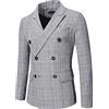 CUTeFiorino Giacca in lino, da uomo, slim fit, vintage, da uomo, in cotone, alla moda, sportiva, per attività all'aria aperta, da uomo, a doppia fila, con bottone, per primavera, autunno, giacche da uomo,