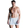 NOTTINGHAM 3 Pezzi Boxer Uomo B416-B416X Apertura con Bottoni in Filo di Scozia, Bianco, 6/XL
