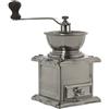 DRW Macinacaffè Manuel in acciaio inox cromato 11 x 11 x 20 cm