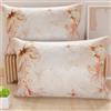PETTI Artigiani Italiani - Coppia di Federe Cuscino Letto 50x80 cm, Federa in Microfibra Anallergica, Set Due Fodere Copricuscino Matrimoniale Fantasia Floreale, 100% Made in Italy