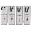 Villa d'Este Home Tivoli 1996 Set 24 Busta regalo per bottiglia vino in carta manici in tessuto 14x9x39 cm, Le Travisate