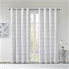 Intelligent Design Raina - Tenda singola oscurante con stampa metallizzata, con occhielli nella parte superiore, isolamento termico, blocco della luce, per camera da letto, soggiorno e dormitorio, 127