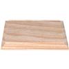 INNSPIRO Pedana in legno di pino massiccio rettangolare inf. 18 x 11 cm. sup. 16 x 9 cm. Alt. 1,5 cm. Base in legno per dipingere, decorare e lavorare.