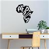 Wallity Hanah Home Elegante accessorio decorativo da parete in metallo, nero, 64 x 70 cm, 100% metallo, spessore 1,5 mm, facile da montare, perfetto per arredamento moderno