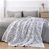 MH MYLUNE HOME Coperta reversibile in pile per divano, soffice e ultra morbida, in microfibra, con stampa leopardata, 180 x 200 cm, comoda e calda, per divano, poltrona, letto (180 x 198 cm,