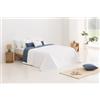 Todocama - Copriletto trapuntato sottile con motivo a stella per primavera, estate, autunno e inverno. 100% microfibra extra morbida. Copre letto multiuso. Letto da 120/135-230 x 260 cm, bianco