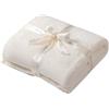 bearberry Coperta super morbida, leggera, calda, per divano, letto, divano, tutte le stagioni (crema, 127 x 152,4 cm)