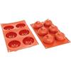 Déco Relief - Stampo in silicone 6 metà sfere cave d.67 x 40 mm - Stampo per torta pasticceria - Materiale professionale