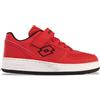 LOTTO Flugo K, Scarpe da Ginnastica, Rosso Nero, 35 EU