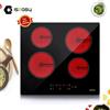 IsEasy Piano Cottura 4 fuochi Vetroceramica 4 Zone 60cm incasso Nero DTL-6000W IsEasy