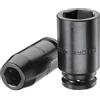 Gedore Chiave a bussola per avvitatori 3/4 lunga, esagonale 17 mm - K 32 L 17