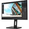AOC 24P2C - Monitor docking USB-C da 24 pollici, regolabile in altezza (1920 x 1080, 75 Hz, HDMI, DisplayPort, USB-C, hub USB, colore: Nero