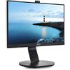 Philips Monitors Philips 221B7QPJKEB Webcam Monitor 22 LED IPS, Full HD, Microfono Integrato, Regolabile in Altezza, Girevole, Pivot, Inclinabile, USB 3.0, Casse Audio Integrate, Display Port, HDMI, VGA, Vesa, Nero