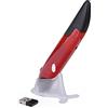Wscoficey 2.4GHz Mouse Penna Wireless Ricaricabile con Retroilluminazione RGB, Regolabile 500/1000DPI, Portatile Mouse Ottico Ergonomico con Funzione Stilo, per PC, Laptop (Rosso)