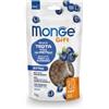 Generico Monge Snack Gatto Kitten Gift Immune Defence,snack per gatti cuccioli di tutte le taglie, gusto TROTA con MIRTILLI,senza cereali,favorisce il sostegno dell'apparato immunitario | 3 bustine da 50 g.