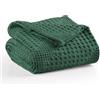 Milam London Telo Copridivano 3 posti | Cotone 100% Copriletto | Plaid Divano | Copri Divano | Coperta Letto | Telo Copritutto | Coperta Letto Matrimoniale Super King 250x280 cm - Verde Smeraldo