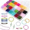 QYEHF Perline per Braccialetti, per la creazione di gioielli,6 mm per braccialetti, per Bigiotteria Fai da Te, Kit Creare Gioielli per Orecchini Collane,set di perline di semi per braccialetti fai da te
