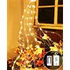 Joysing Luci di Natale 2M 200 LED Luci Led a Batteria con Telecomando | Timer,8 Modalità Fascio di Luci Impermeabile Luci Albero di Natale Cascata Luminosa per Natalizia Interno Esterno