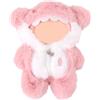 Tinoaly Vestiti per Bambola, Carino Peluche Squalo Rosa Vestiti Eleganti Accessori per Bambole da 17 cm (Solo Tessuto)