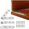 OHYER 2 cerniere girevoli nascoste in acciaio inox a 360 gradi, con viti, per armadi e finestre (cerniere a snodo, 78 x 17,5 x 1,7 mm)