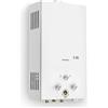 Xverycan Scaldacqua a gas da 12 l, 24 kW, GPL per acqua, propano butano, applicabile, scaldabagno senza serbatoio, per uso domestico, campeggio, roulotte, cabine all'aperto, fienili