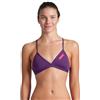 Arena Performance Team Solid Top Bikini da Donna Sportivo per Piscina, Costume da Bagno ad Asciugatura Rapida, Tessuto Maxfit Eco Resistente al Cloro, Protezione UV, Tessuto Frontale Foderato