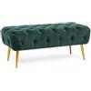 Konte.Design Panca GIACINTA verde 103X46X40 cm