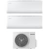 Samsung Climatizzatore Dual split 9000+12000 btu Inverter Condizionatore con Pompa di Calore Gas R32 WIFI Classe A+++/A++ (Unità Interna + Unità Esterna) - AR50F09C1AHNEU + AR50F12C1AHNEU + AJ040TXJ2KG Cebu S2