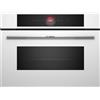 Bosch Forno Elettrico da Incasso Ventilato con Microonde e Grill 45 Litri 59 cm Classe A colore Bianco - CMG7241W1 Serie 8