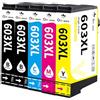 OINKWERE 603XL Cartucce Compatibil per Epson 603 XL Multipack per Workforce WF-2830 WF-2810 WF-2850 WF-2835 Expression Home XP-3100 XP-3105 XP-4100 XP-2100 XP-2105 (5-Pack)